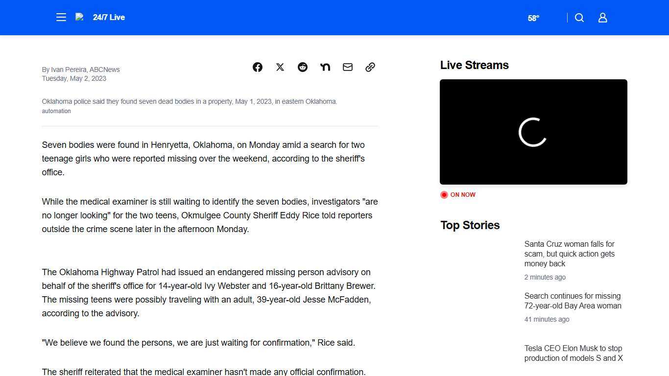 ABCOTV App Shell - ABC7 San Francisco